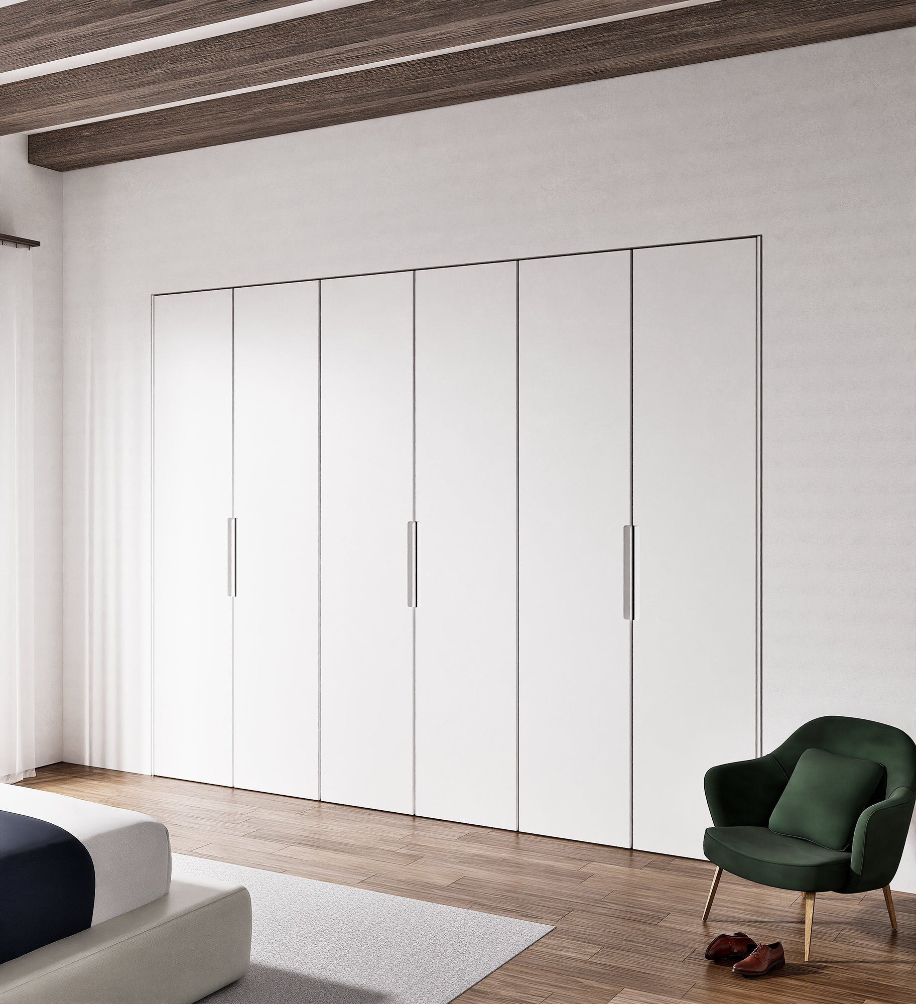 Minera Nova - Customizable dressing wardrobe with hinged doors - Rovalux