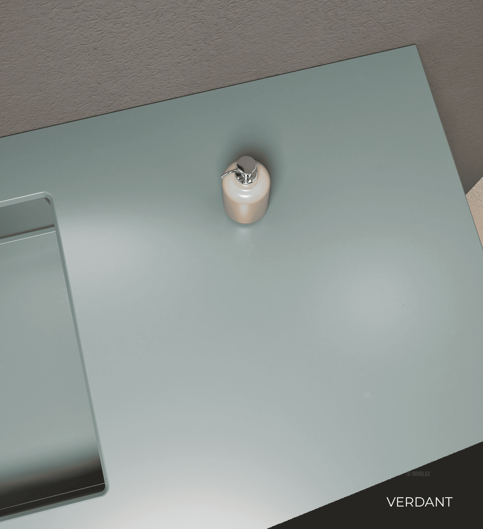 Aurora Frame – Corian® Basin with 1 Drawer and Bottom Shelf - ROVALUX