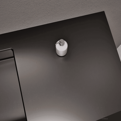 Aurora Frame – Corian® Basin with 1 Drawer and Side Shelf - ROVALUX