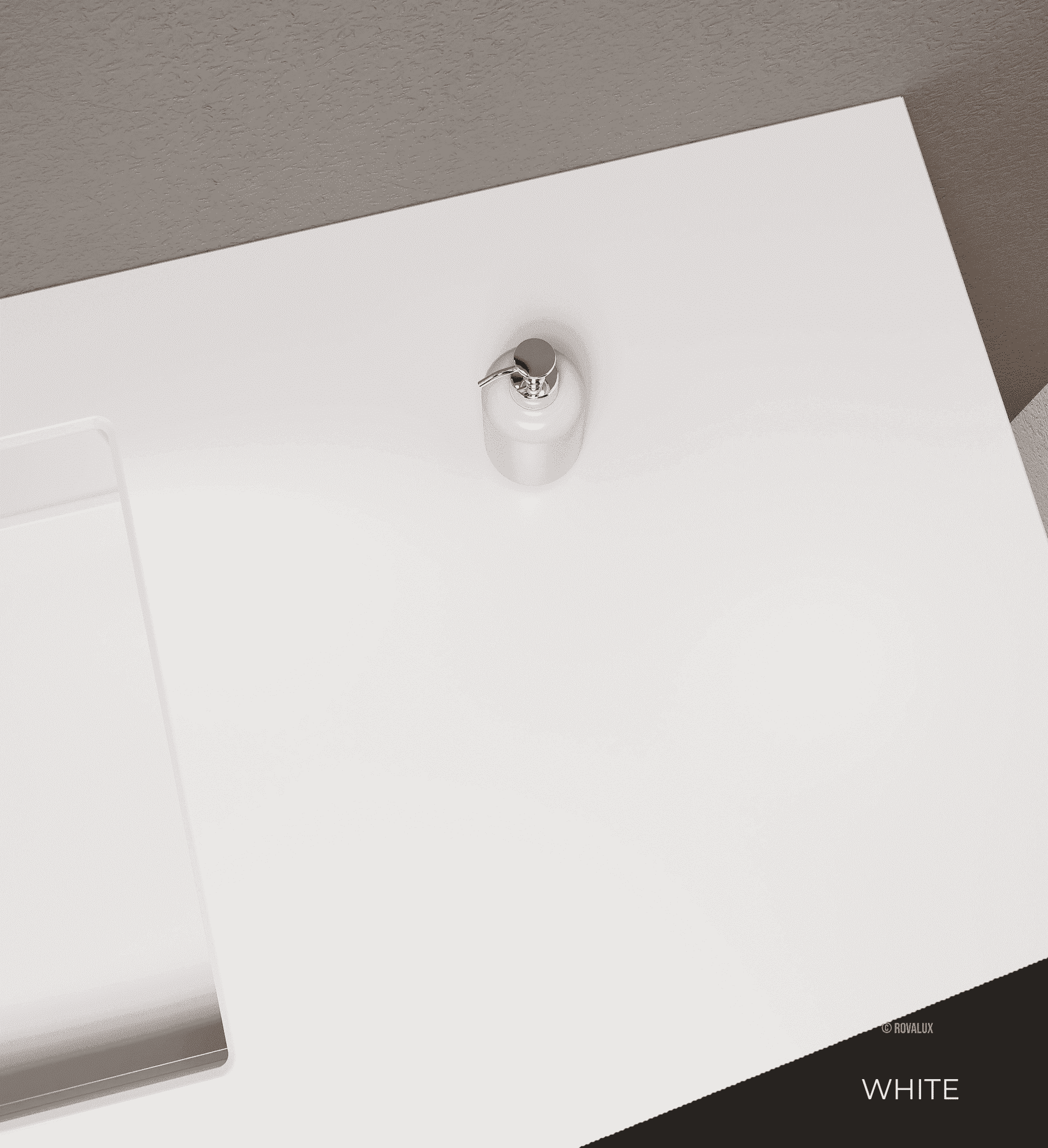 Aurora – Corian® Basin Unit with 1-Drawer and Feet-Standing Vanity - ROVALUX