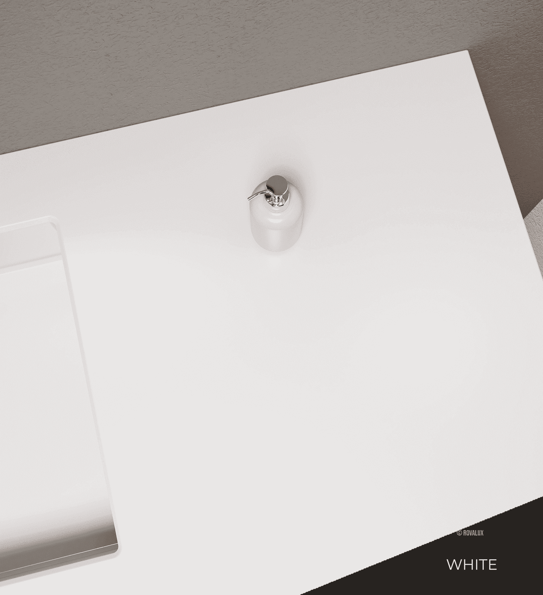 Aurora – Corian® Basin Unit with 1-Drawer and Feet-Standing Vanity - ROVALUX
