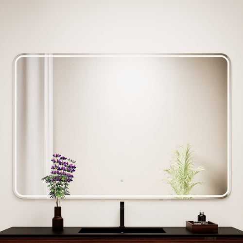 Aurora RECTO Mirror with Integrated LED Lighting - ROVALUX