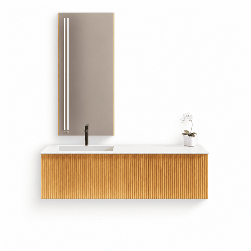 Fluvia – Corian® Basin Unit with 1 Large Drawer and an Inner Pull-Out Drower - ROVALUX