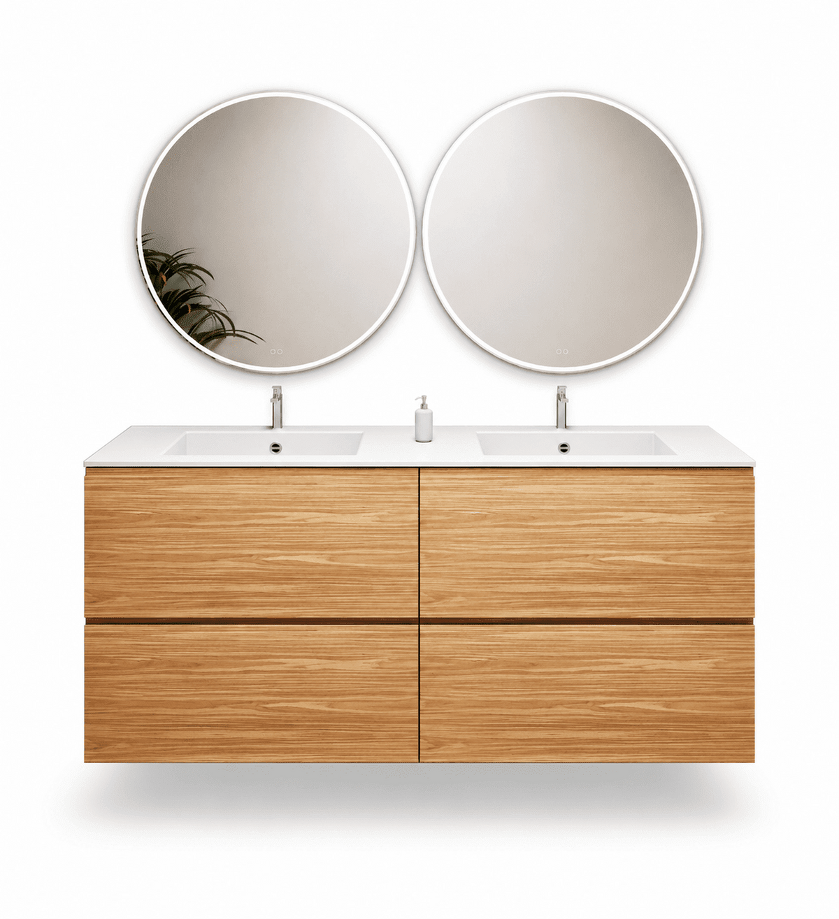 Aurora – Double Corian® Basin Unit with 4 Drawers - ROVALUX