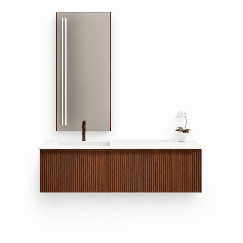 Fluvia – Corian® Basin Unit with 1 Large Drawer and an Inner Pull-Out Drower - ROVALUX