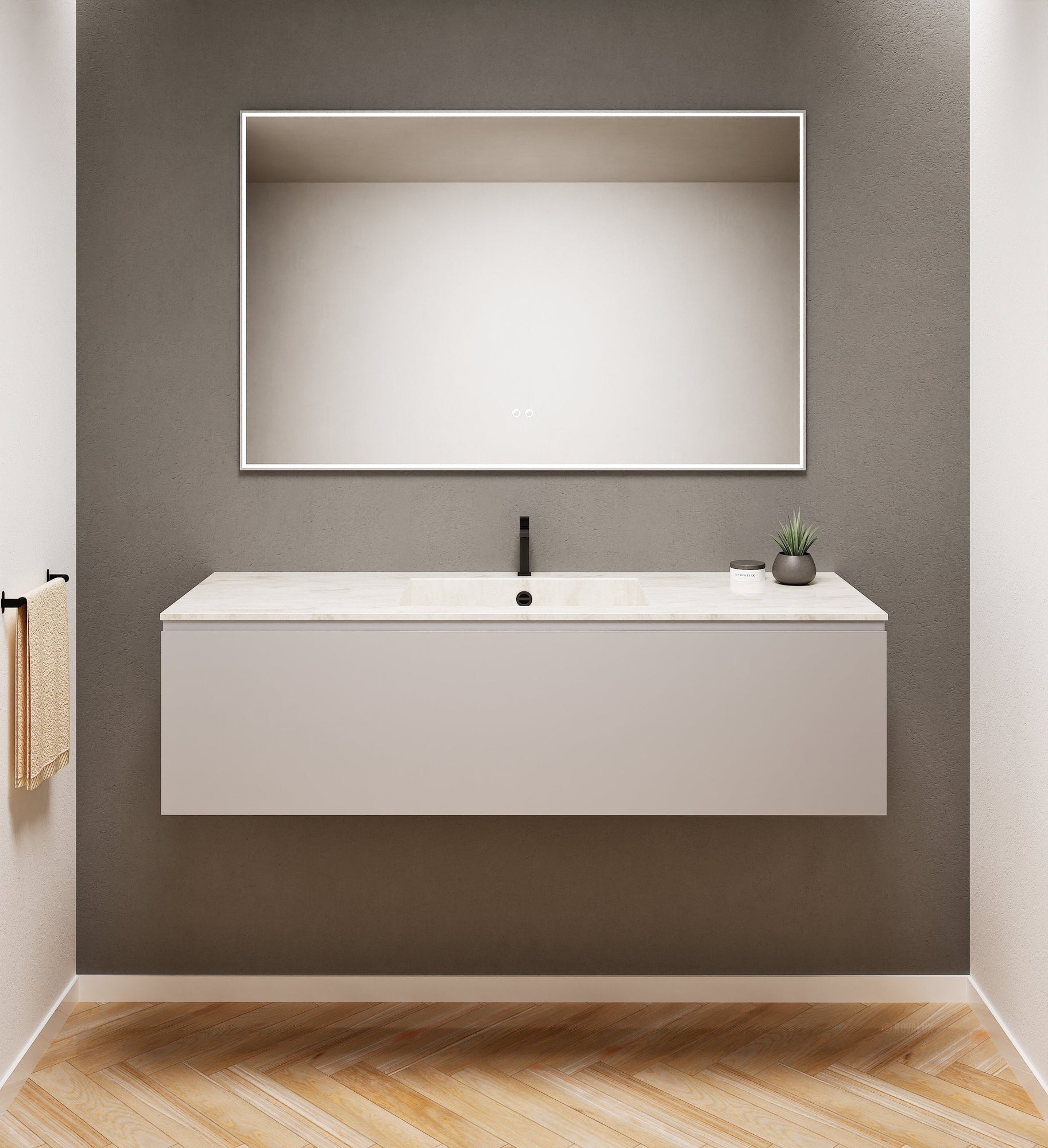 Alba – Corian® Basin Unit with 1 Drawer - Rovalux