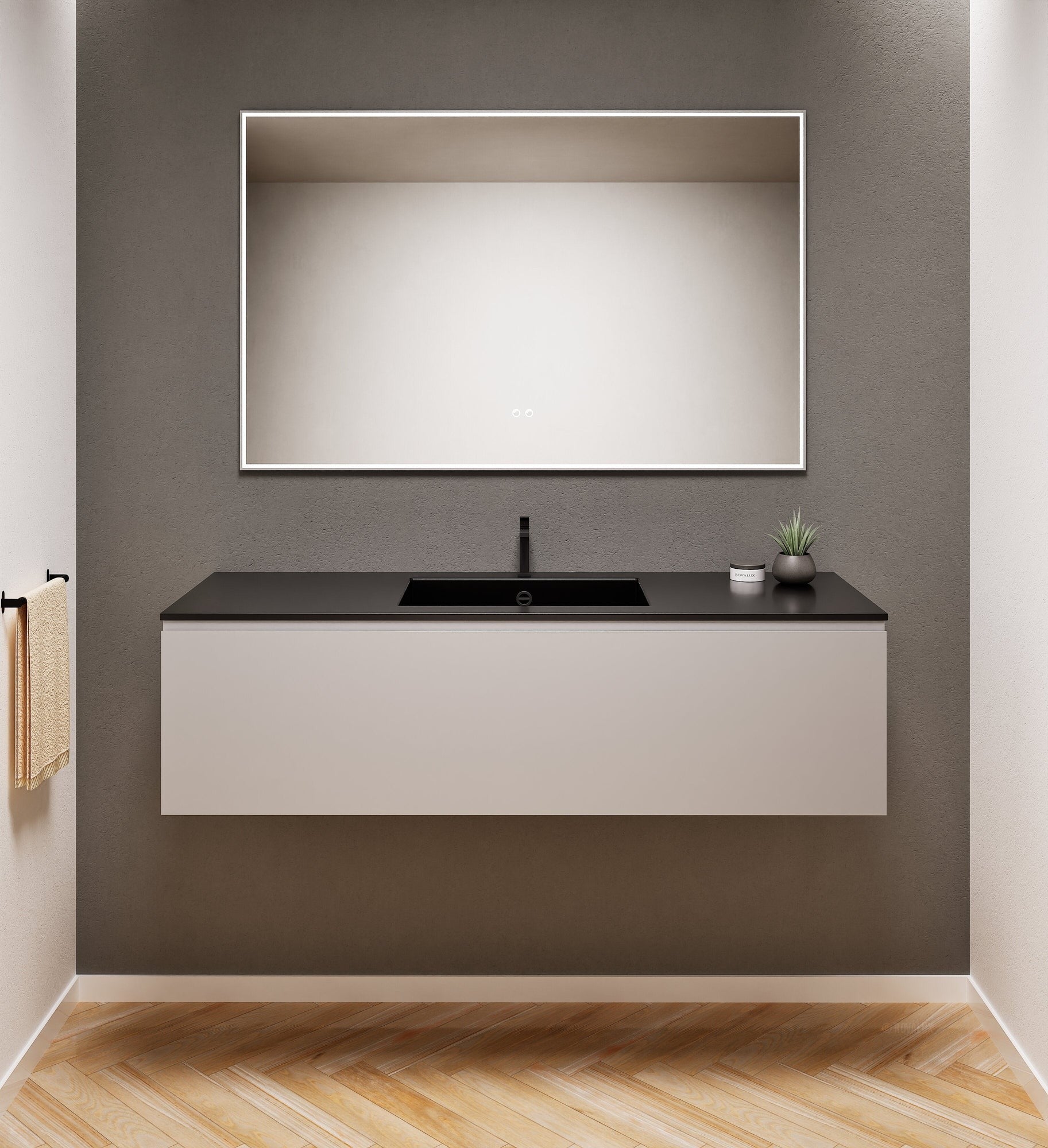 Alba – Corian® Basin Unit with 1 Drawer - Rovalux