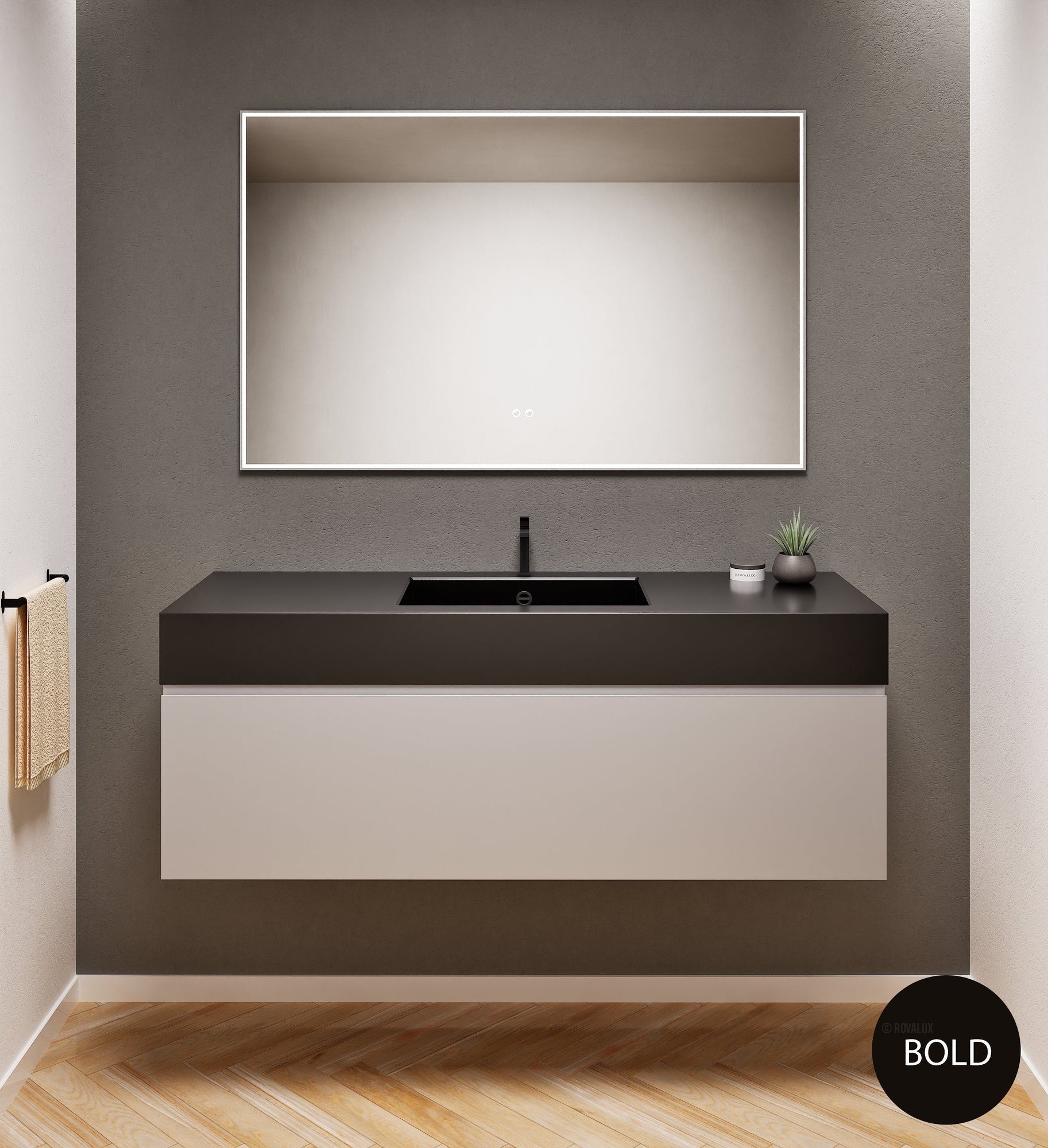Alba – Corian® Basin Unit with 1 Drawer - Rovalux