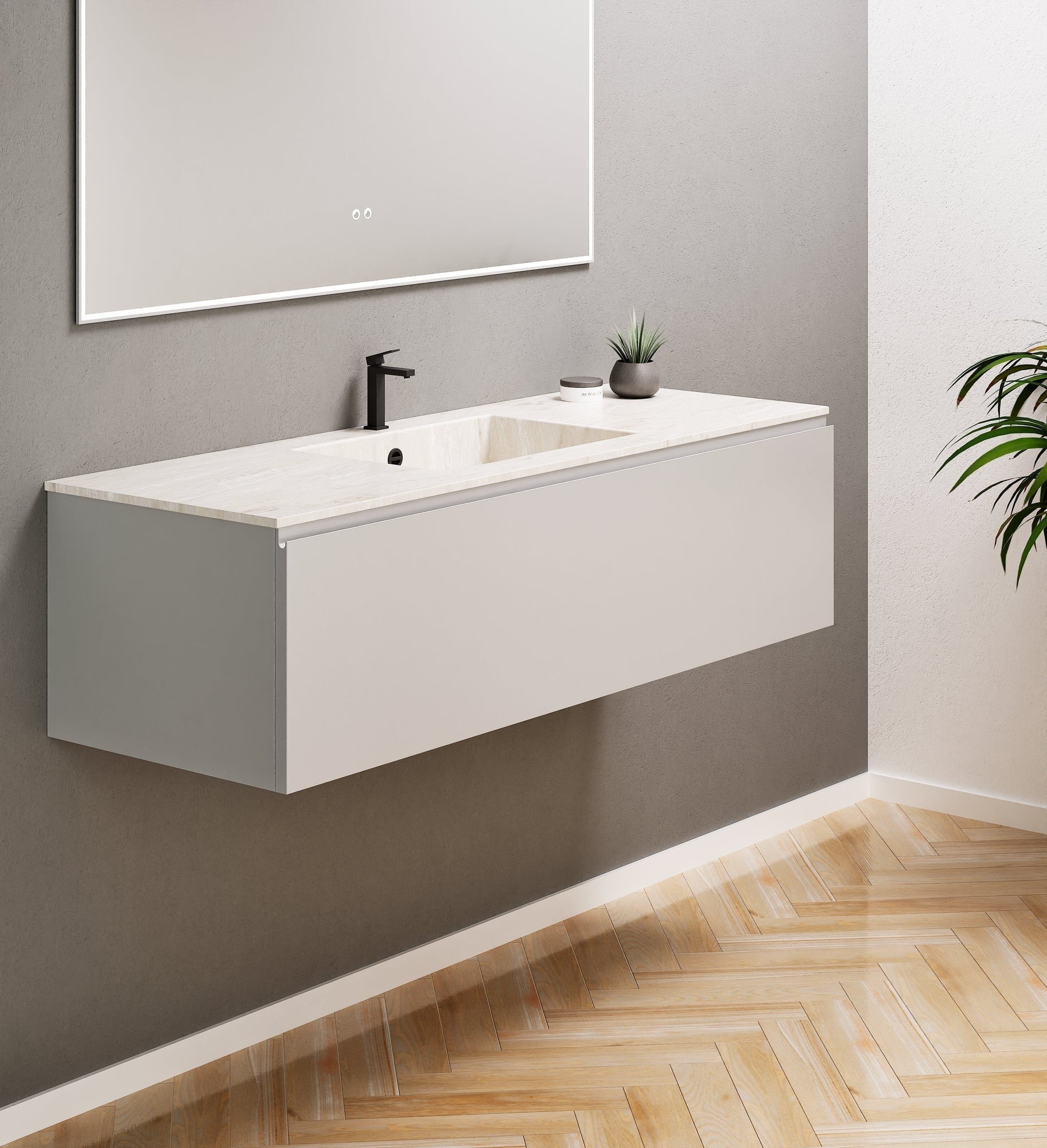 Alba – Corian® Basin Unit with 1 Drawer - Rovalux