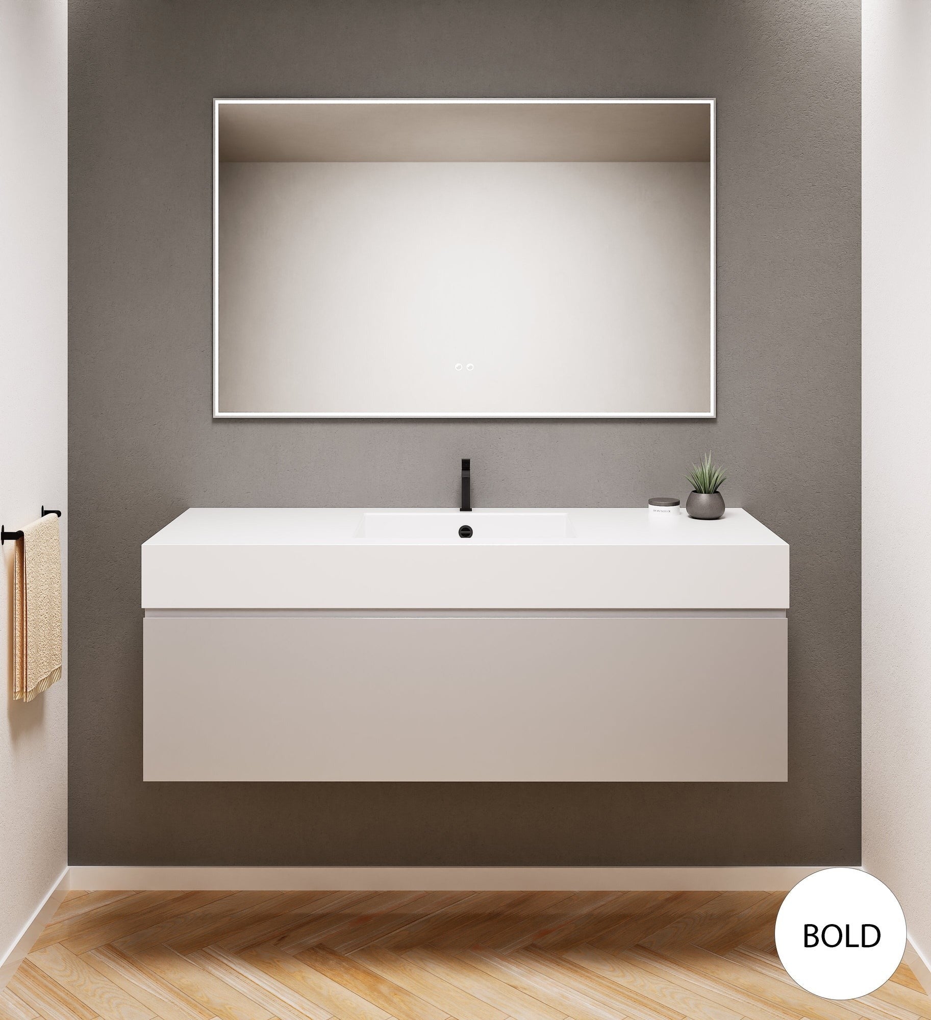 Alba – Corian® Basin Unit with 1 Drawer - Rovalux