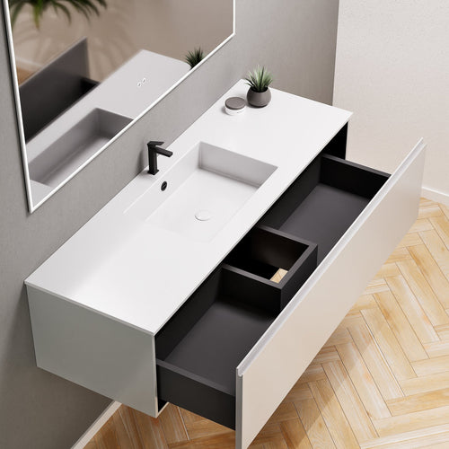 Alba – Corian® Basin Unit with 1 Drawer - Rovalux
