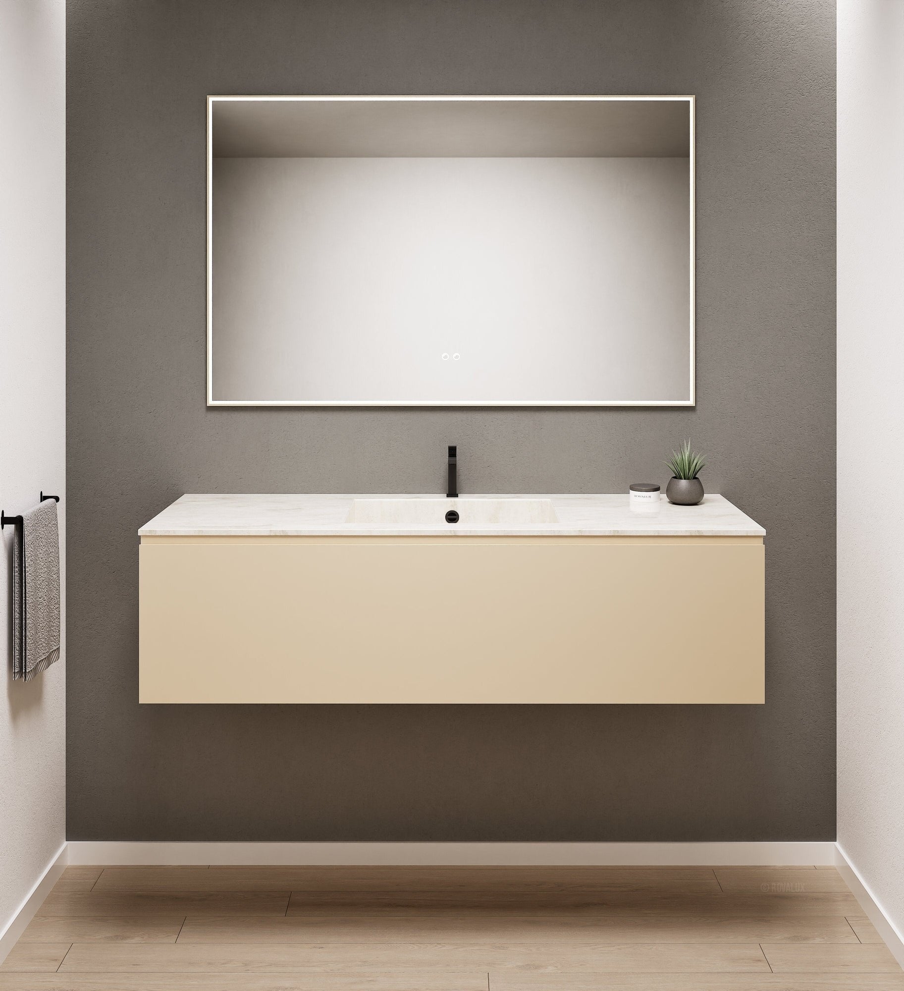 Alba – Corian® Basin Unit with 1 Drawer - Rovalux