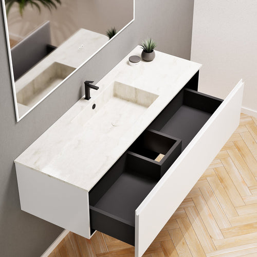 Alba – Corian® Basin Unit with 1 Drawer - Rovalux