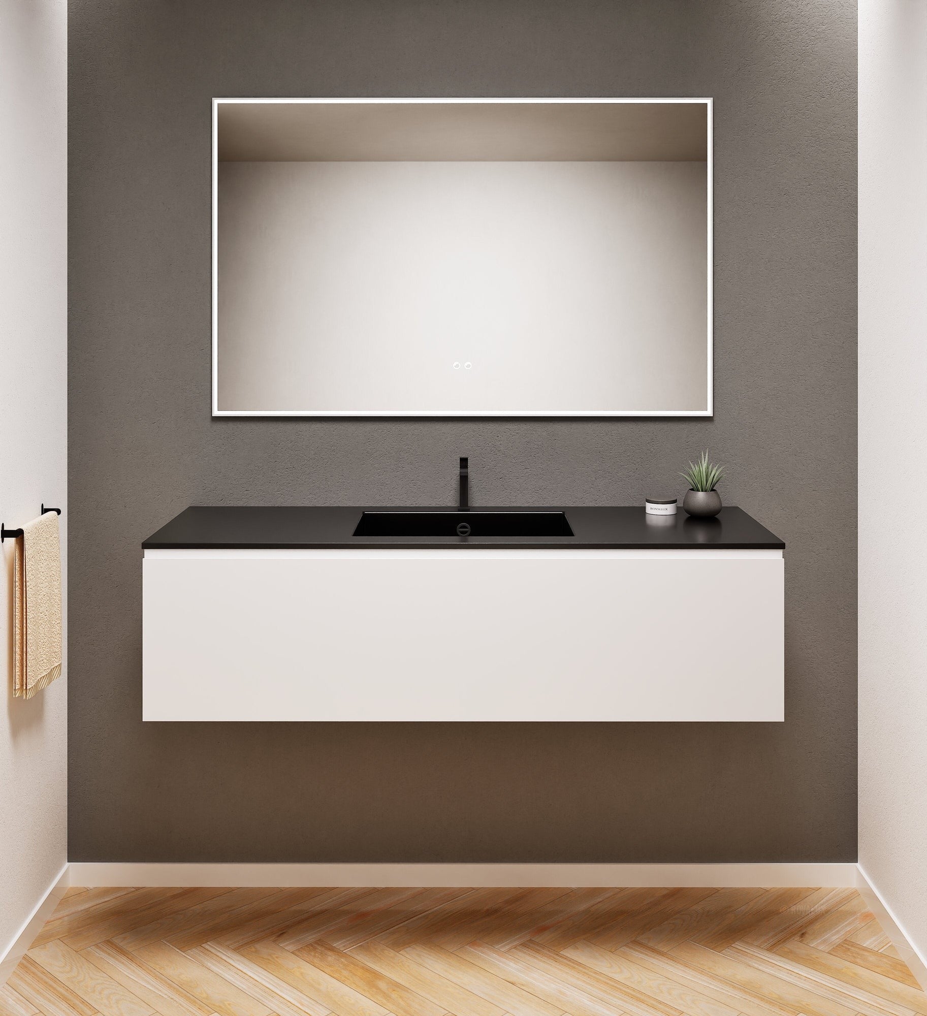 Alba – Corian® Basin Unit with 1 Drawer - Rovalux
