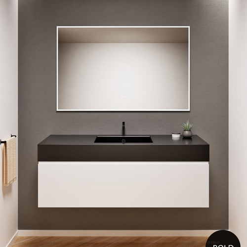 Alba – Corian® Basin Unit with 1 Drawer - Rovalux