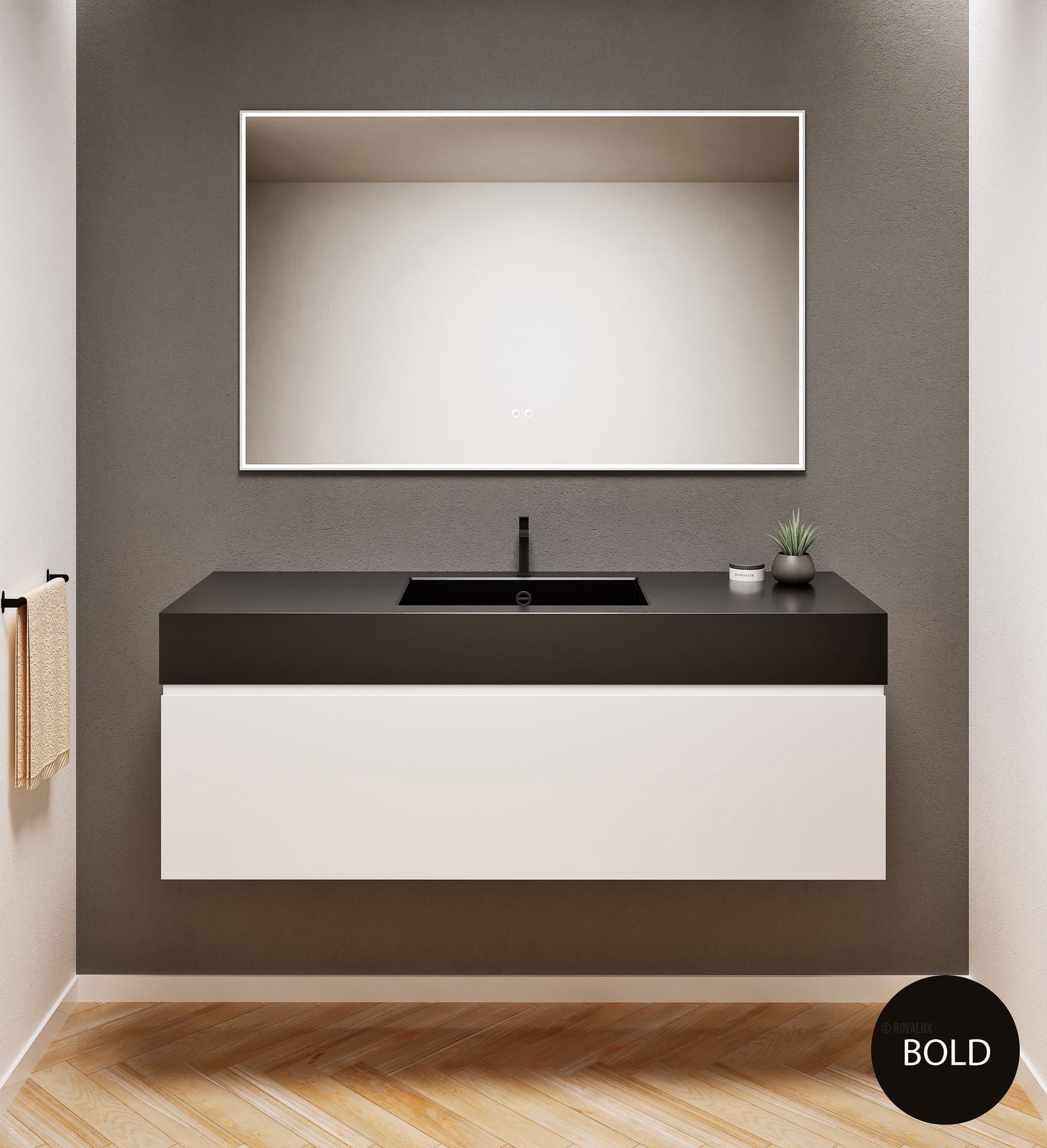 Alba – Corian® Basin Unit with 1 Drawer - Rovalux