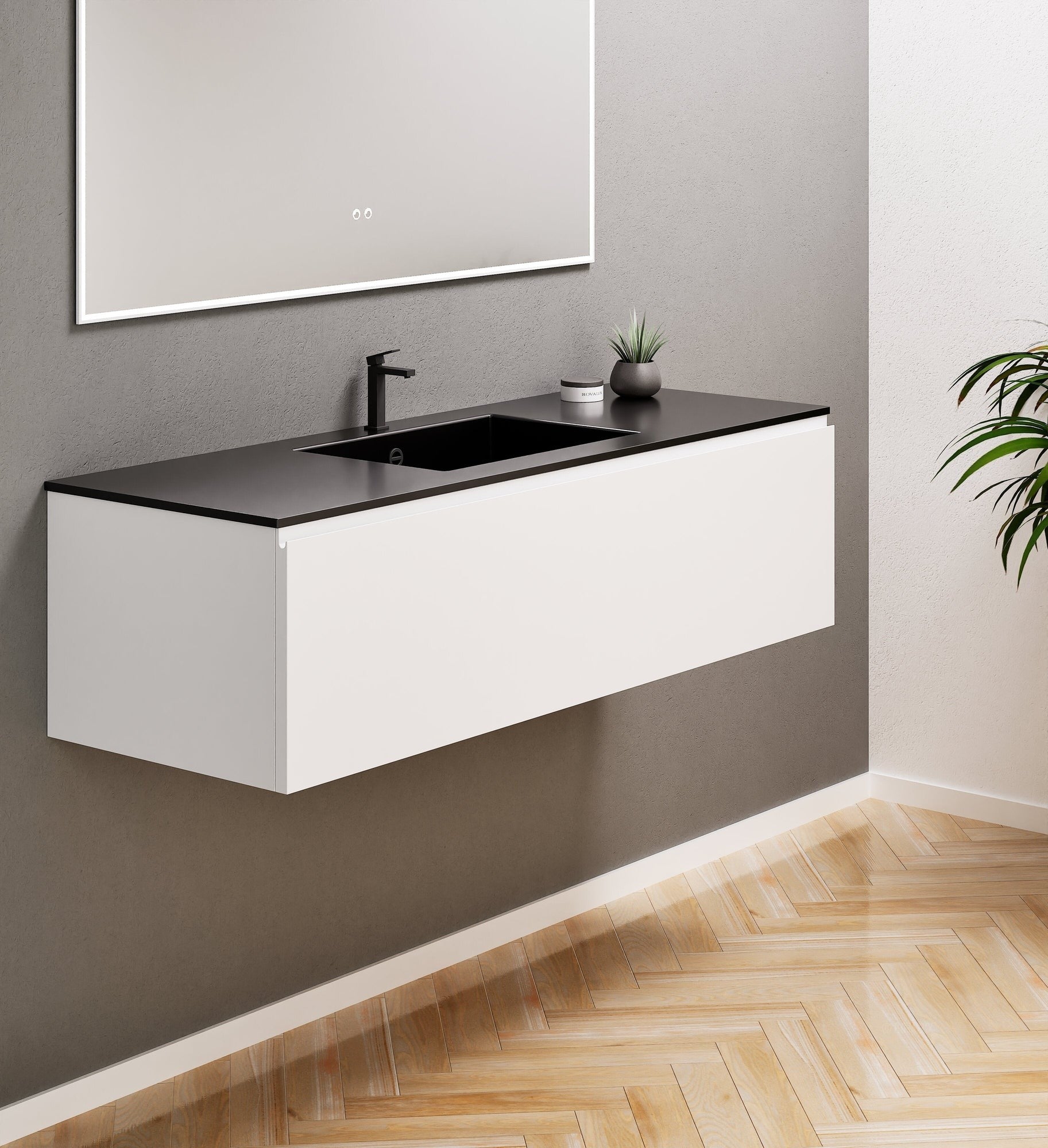 Alba – Corian® Basin Unit with 1 Drawer - Rovalux