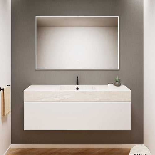 Alba – Corian® Basin Unit with 1 Drawer - Rovalux