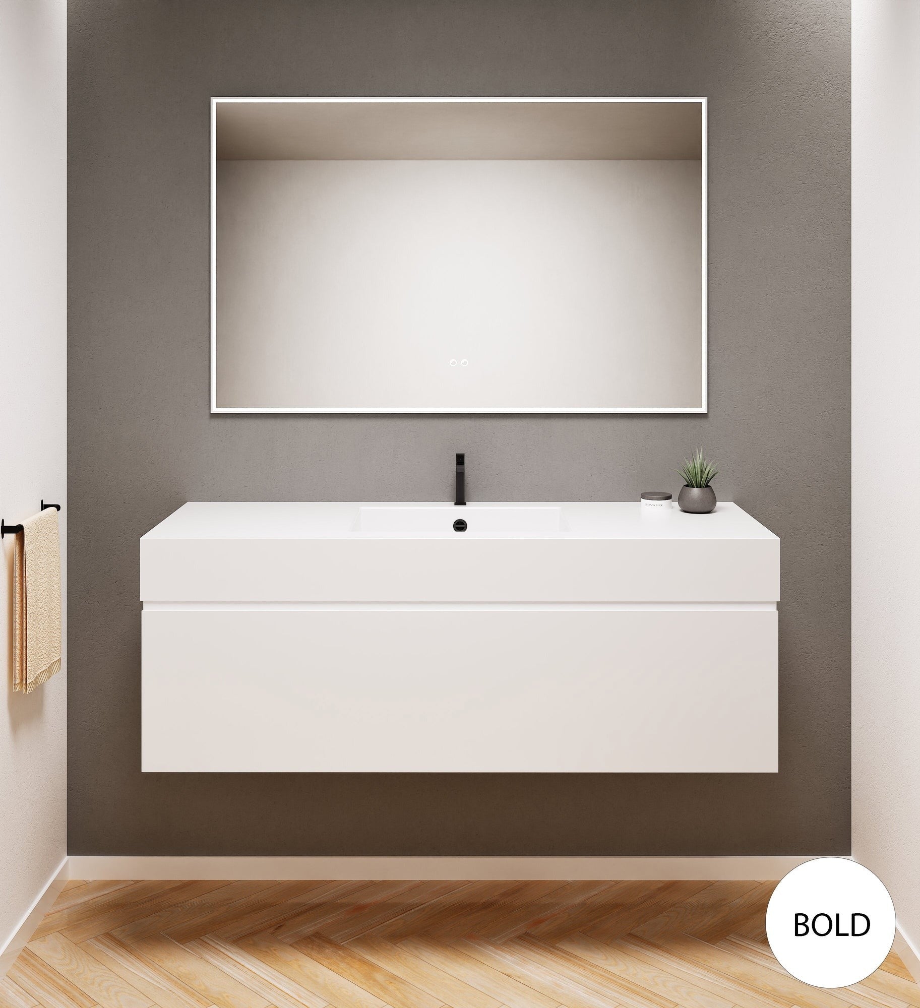 Alba – Corian® Basin Unit with 1 Drawer - Rovalux