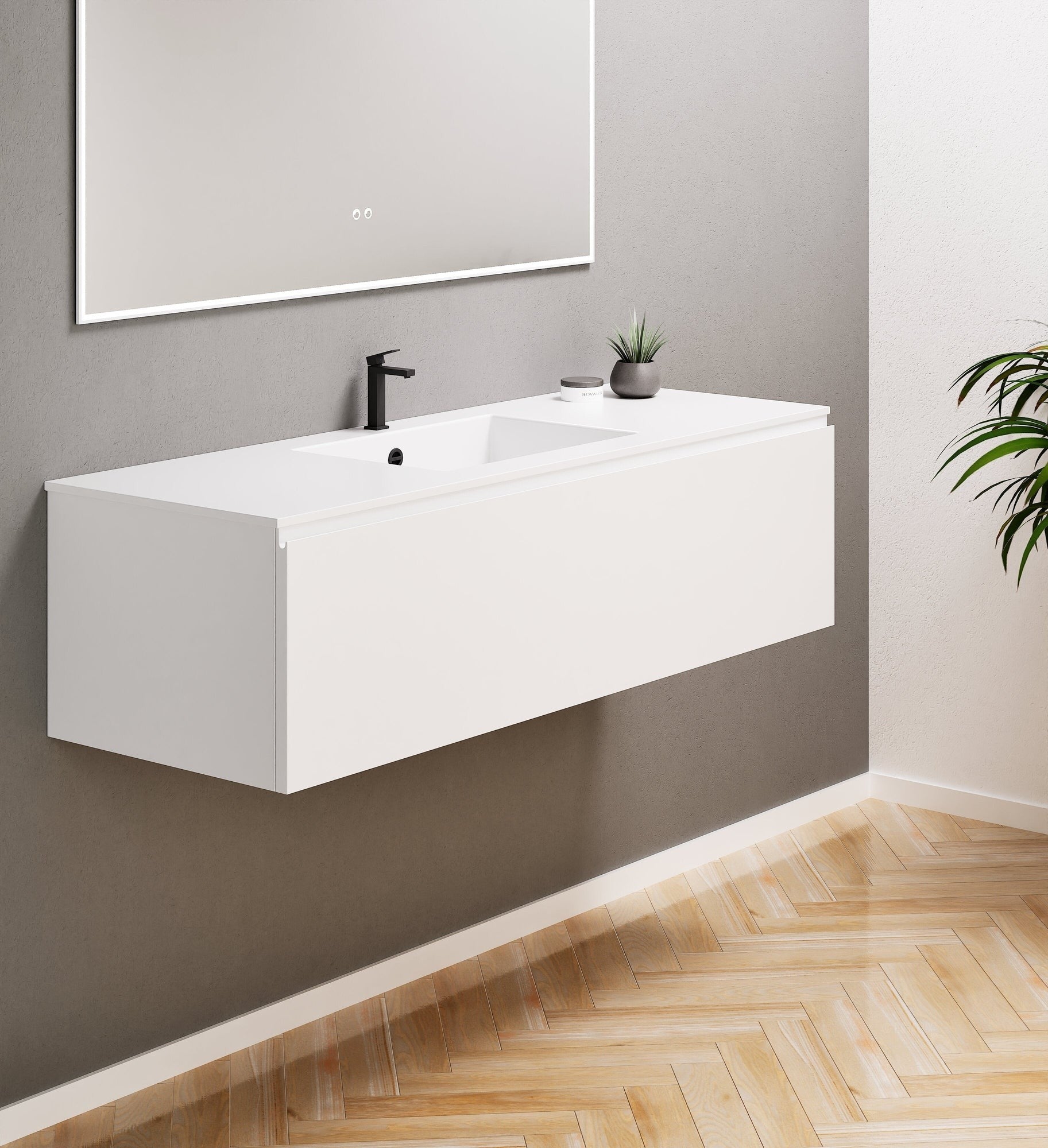 Alba – Corian® Basin Unit with 1 Drawer - Rovalux