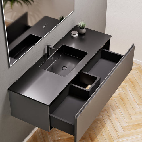 Alba – Corian® Basin Unit with 1 Drawer - Rovalux