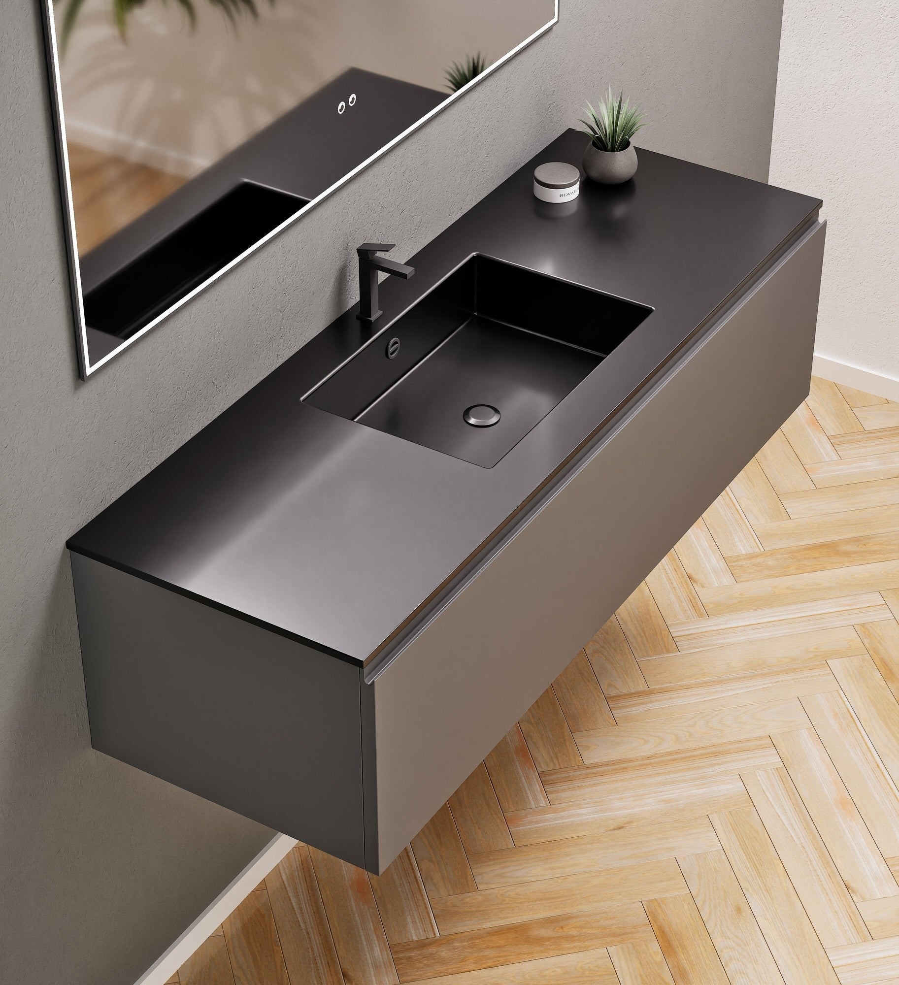 Alba – Corian® Basin Unit with 1 Drawer - Rovalux