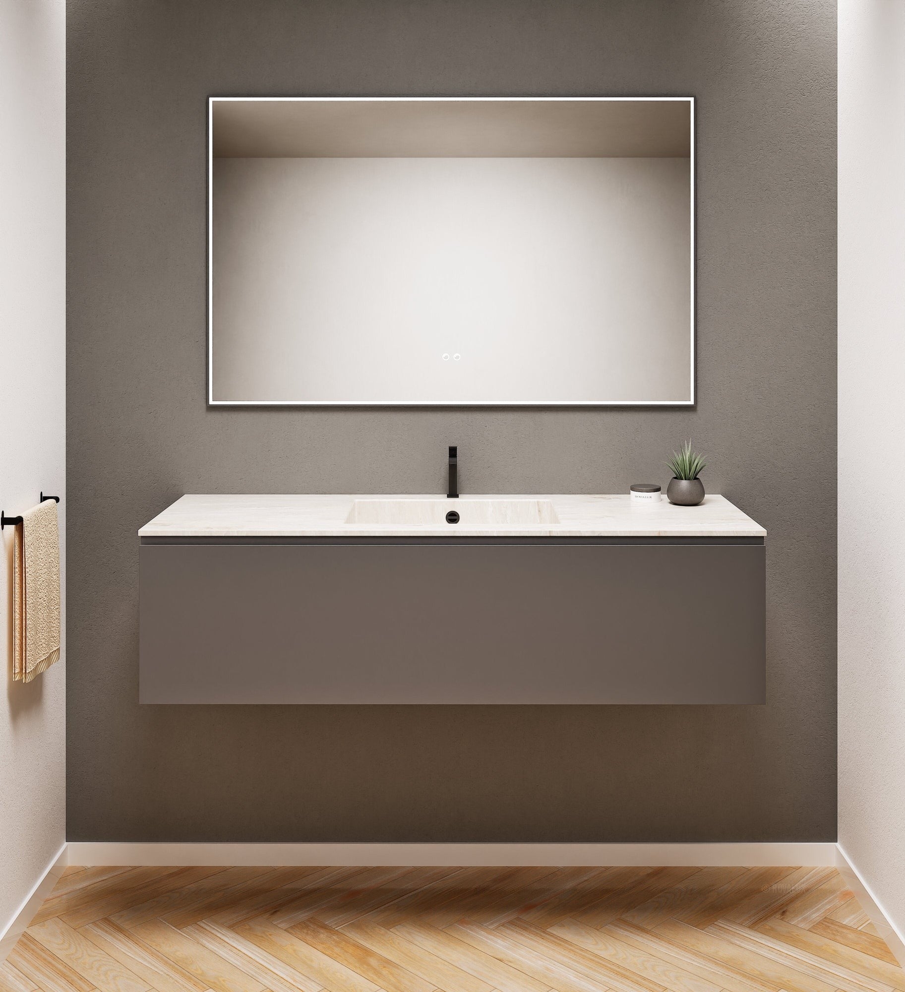 Alba – Corian® Basin Unit with 1 Drawer - Rovalux