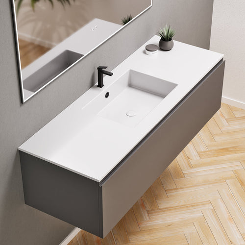 Alba – Corian® Basin Unit with 1 Drawer - Rovalux
