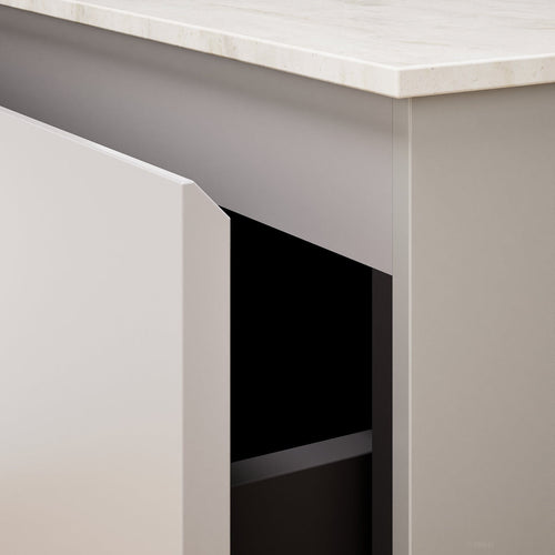 ALBA - Corian® basin unit & 1 Drawer vanity unit 1 Bottom Shelf - Rovalux