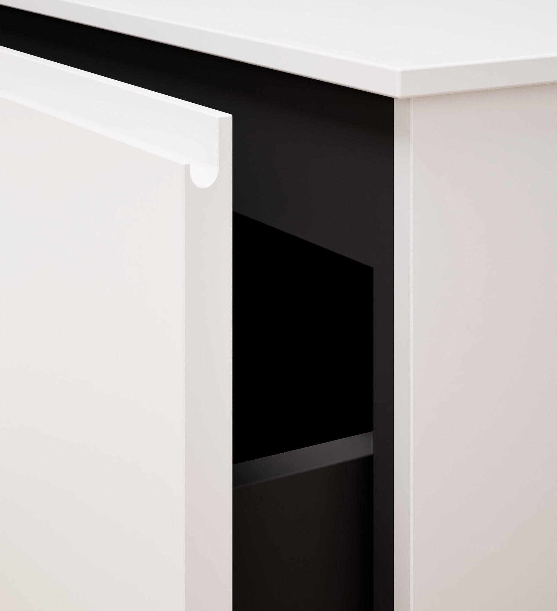 ALBA - Corian® basin unit & 1 Drawer vanity unit 1 Bottom Shelf - Rovalux