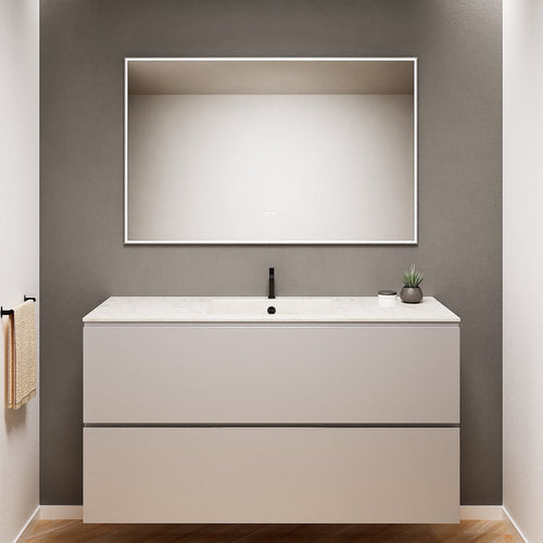 Alba – Corian® Basin Unit with 2 Drawers - Rovalux