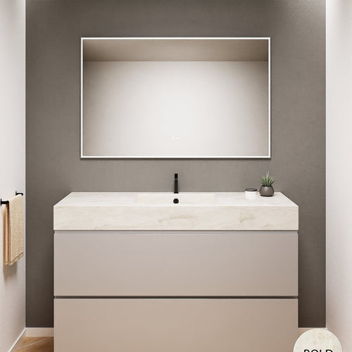 Alba – Corian® Basin Unit with 2 Drawers - Rovalux