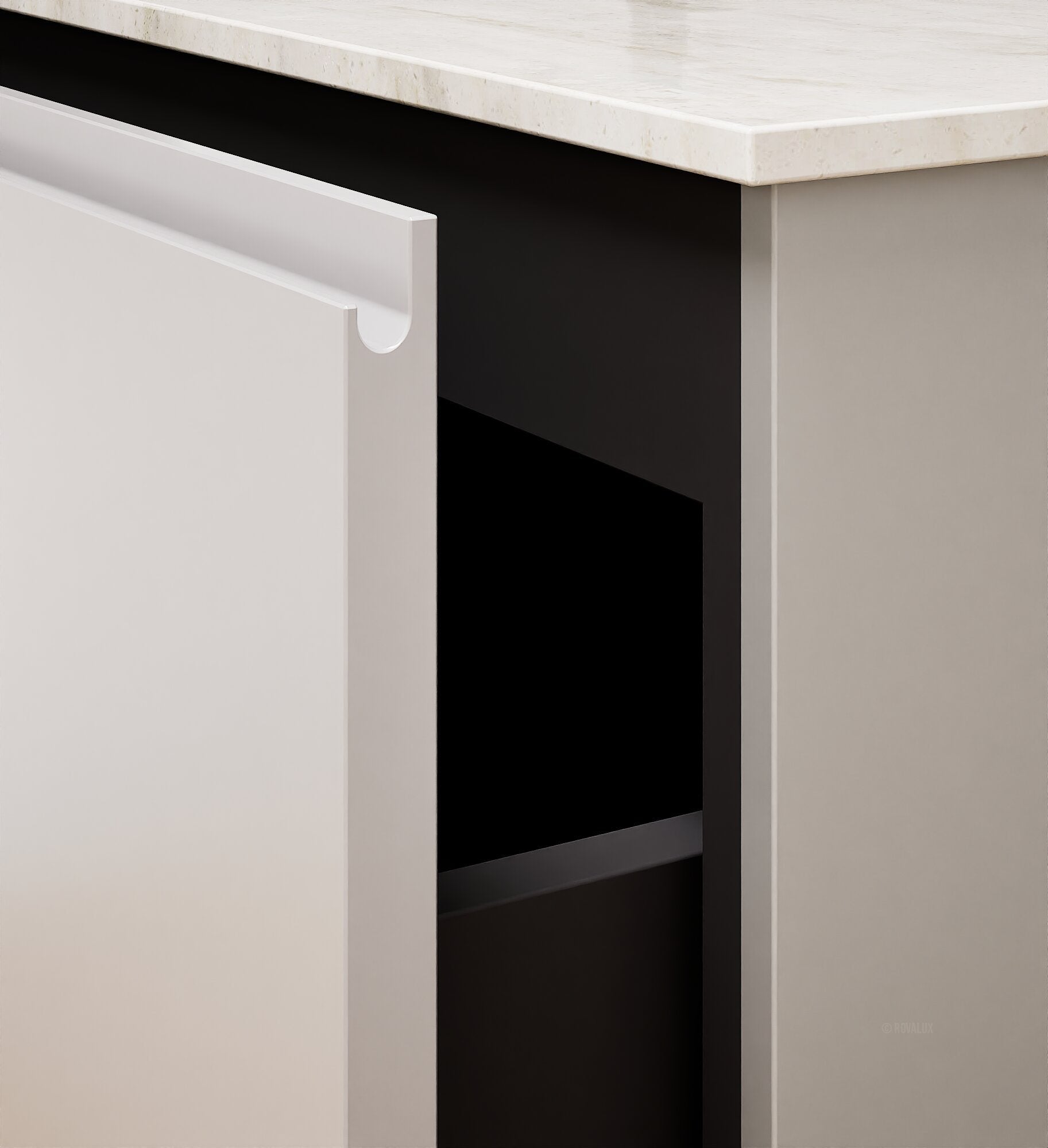 Alba – Corian® Basin Unit with 2 Drawers - Rovalux