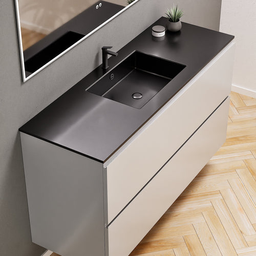 Alba – Corian® Basin Unit with 2 Drawers - Rovalux