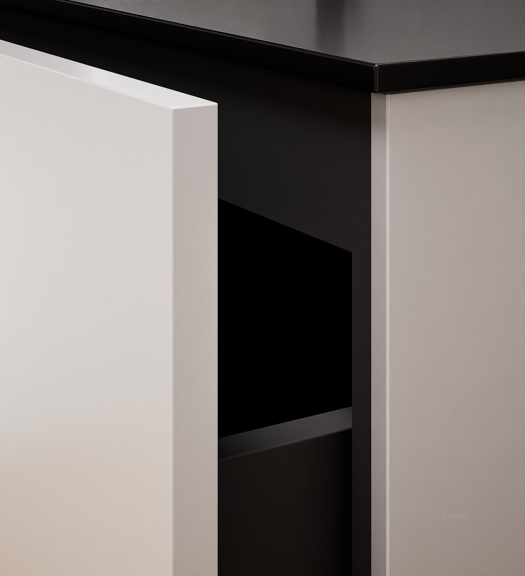 Alba – Corian® Basin Unit with 2 Drawers - Rovalux