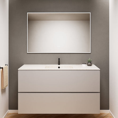 Alba – Corian® Basin Unit with 2 Drawers - Rovalux