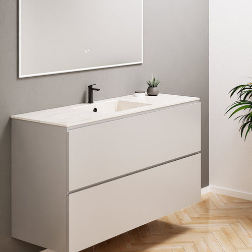 Alba – Corian® Basin Unit with 2 Drawers - Rovalux