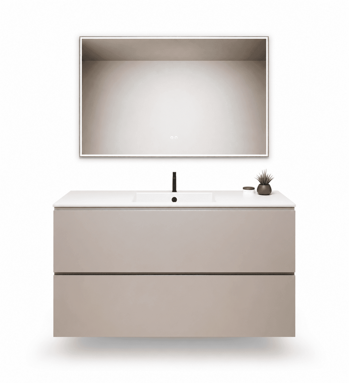 Alba – Corian® Basin Unit with 2 Drawers - ROVALUX