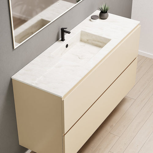 Alba – Corian® Basin Unit with 2 Drawers - Rovalux