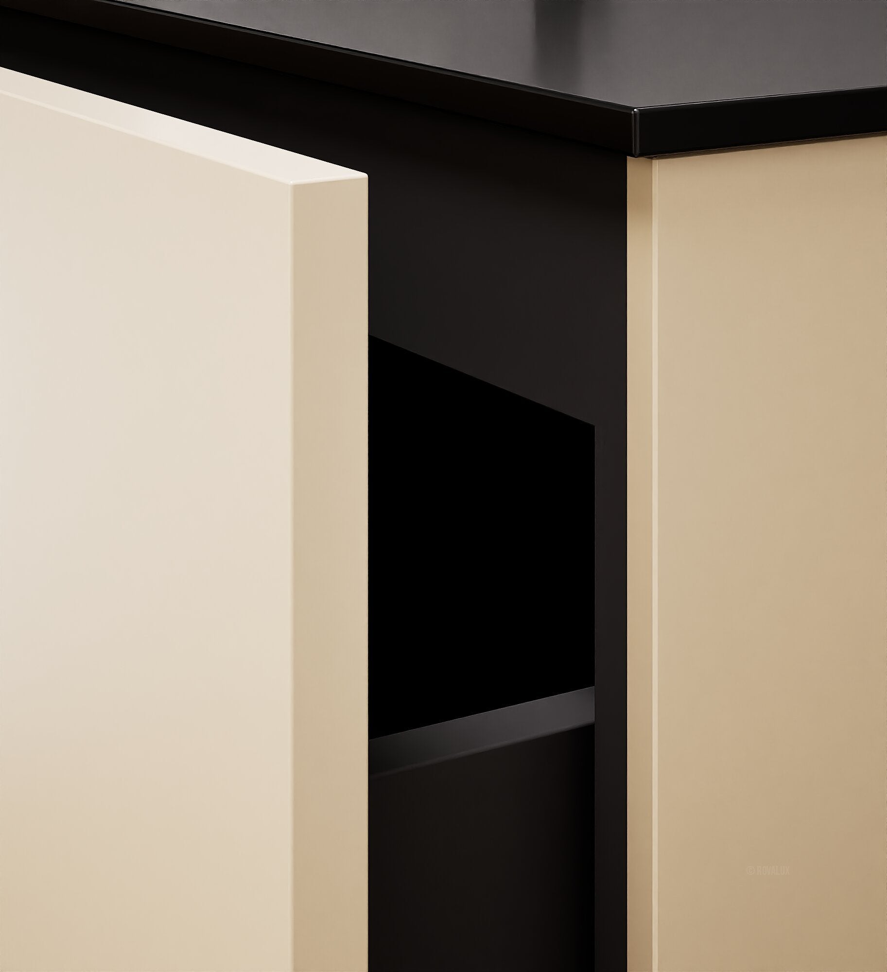 Alba – Corian® Basin Unit with 2 Drawers - Rovalux