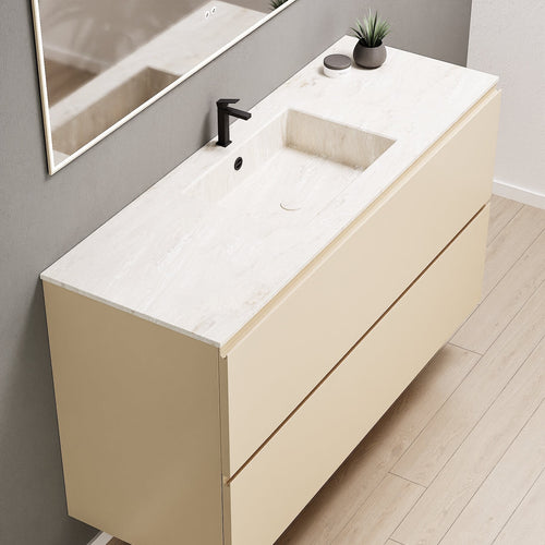 Alba – Corian® Basin Unit with 2 Drawers - Rovalux