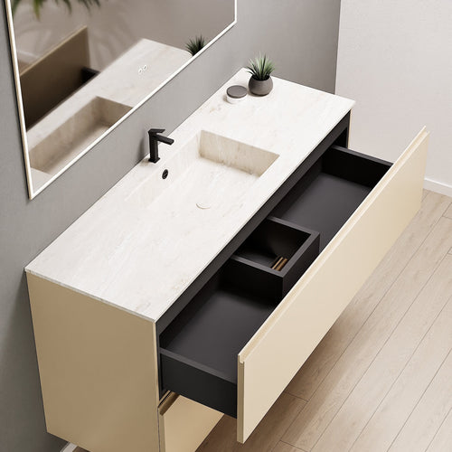 Alba – Corian® Basin Unit with 2 Drawers - Rovalux