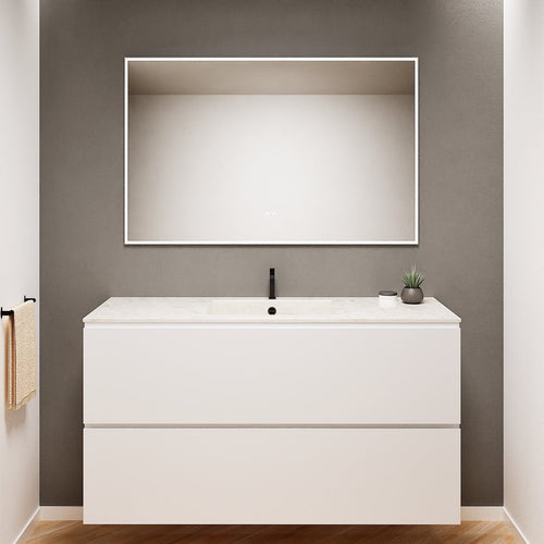 Alba – Corian® Basin Unit with 2 Drawers - Rovalux