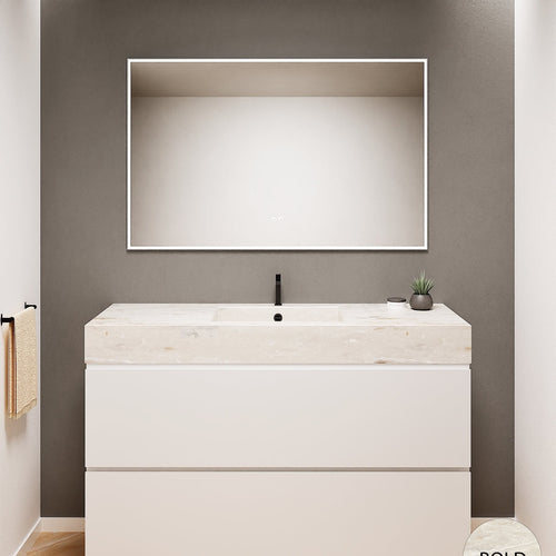 Alba – Corian® Basin Unit with 2 Drawers - Rovalux