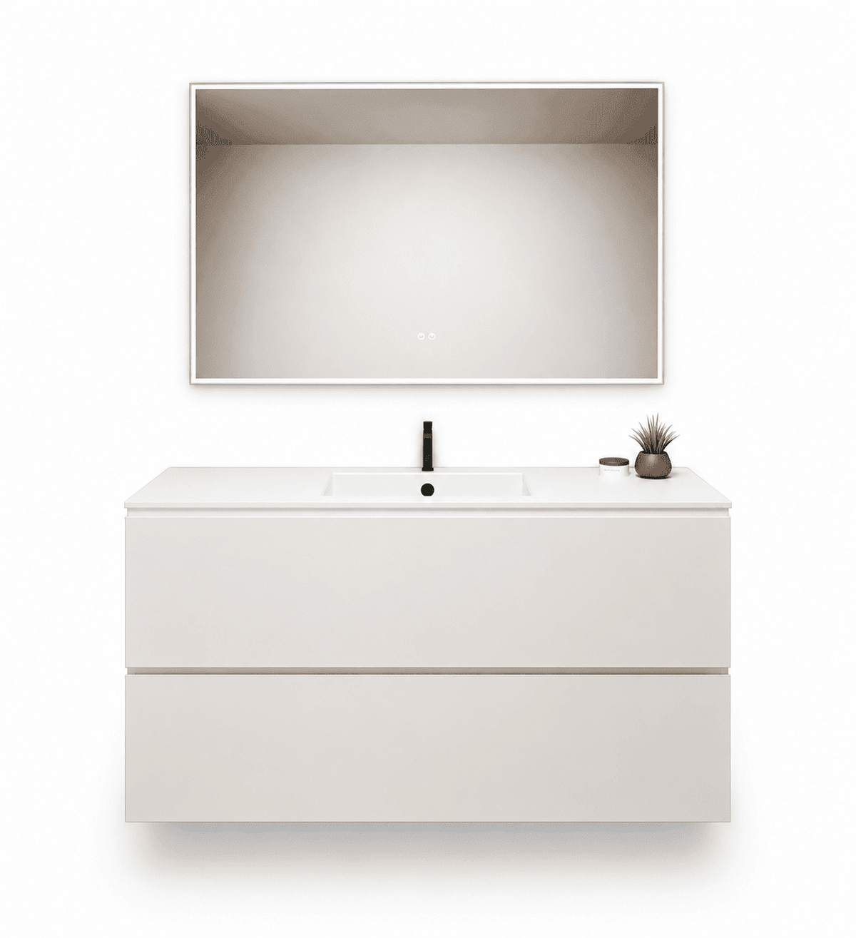 Alba – Corian® Basin Unit with 2 Drawers - ROVALUX
