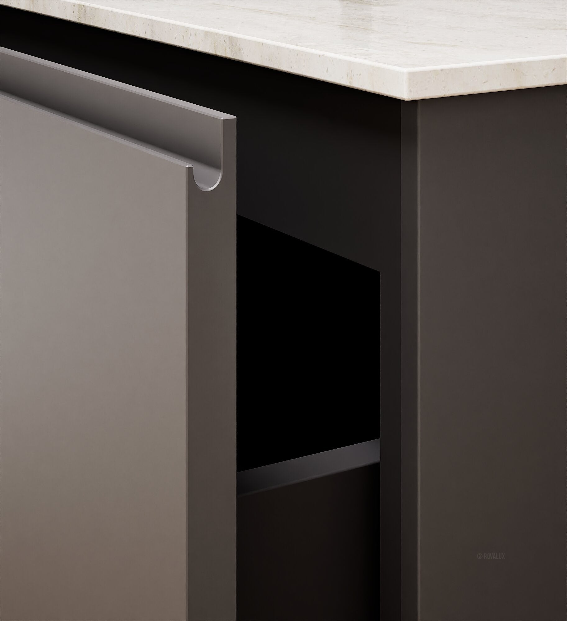Alba – Corian® Basin Unit with 2 Drawers - Rovalux