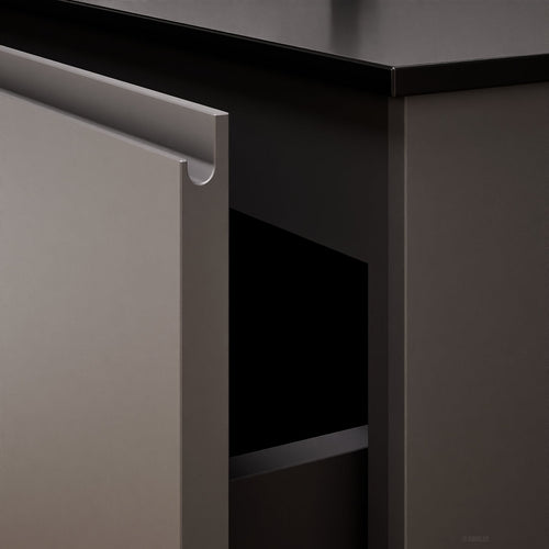 Alba – Corian® Basin Unit with 2 Drawers - Rovalux