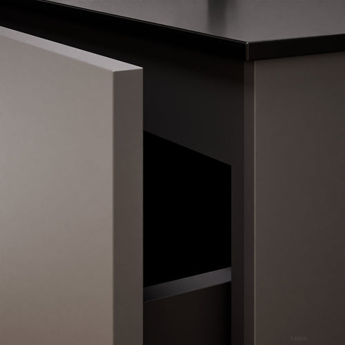 Alba – Corian® Basin Unit with 2 Drawers - Rovalux
