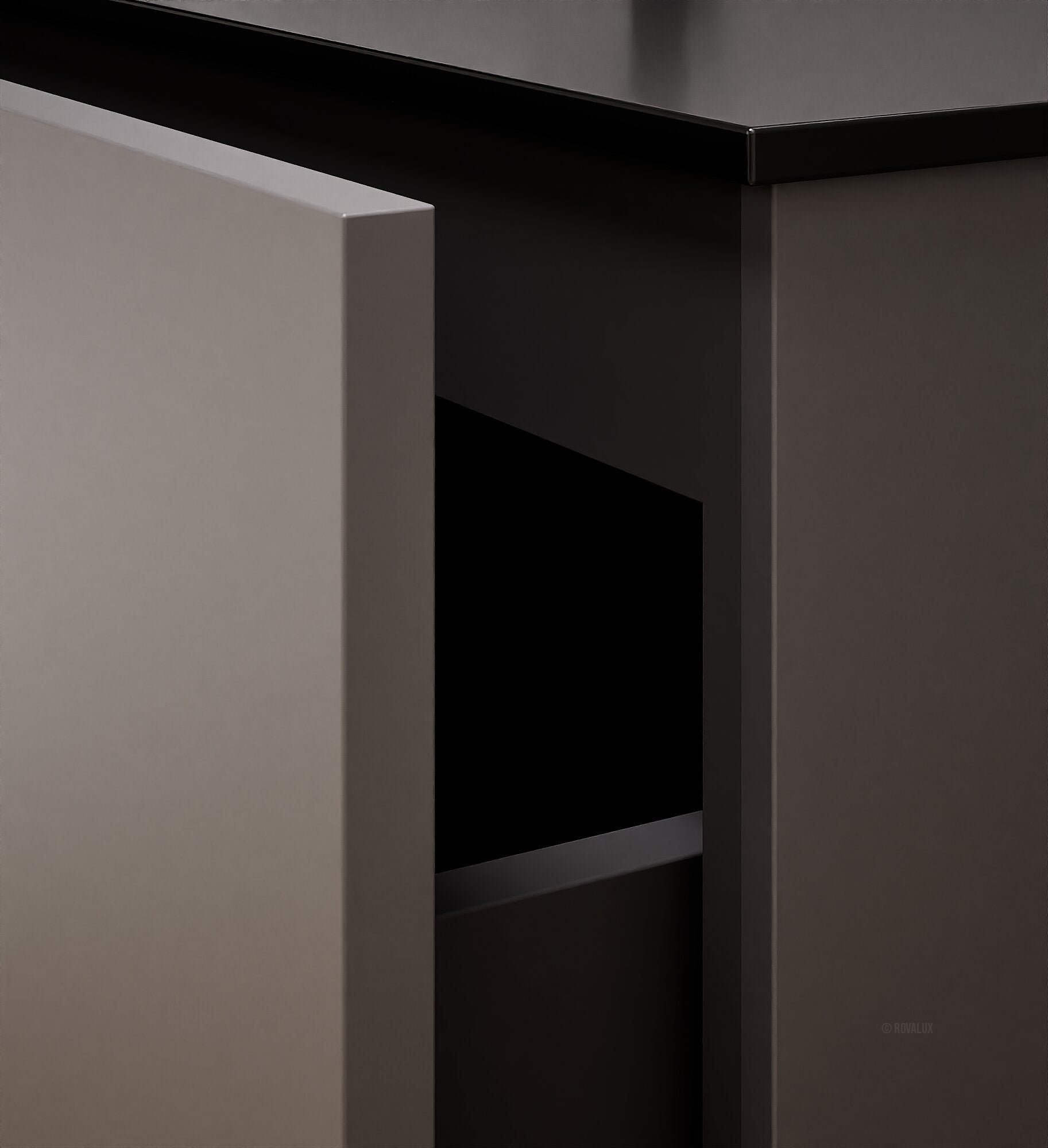 Alba – Corian® Basin Unit with 2 Drawers - Rovalux