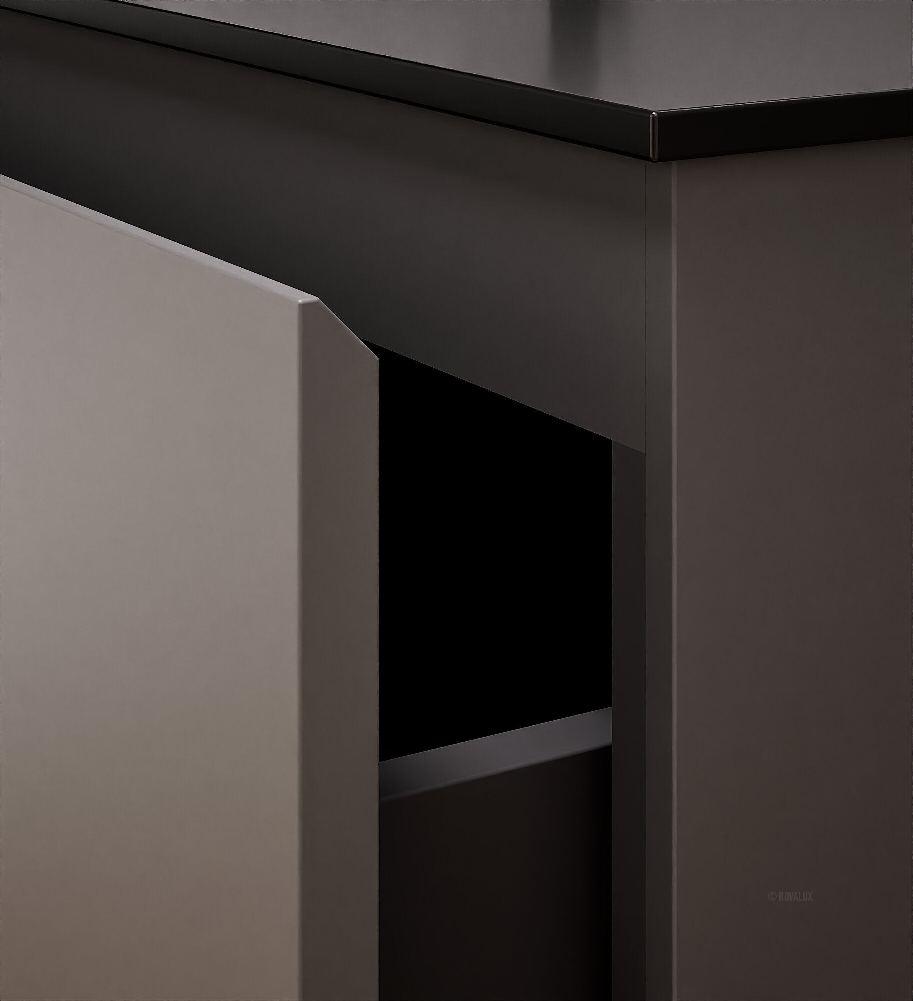 Alba – Corian® Basin Unit with 2 Drawers - Rovalux